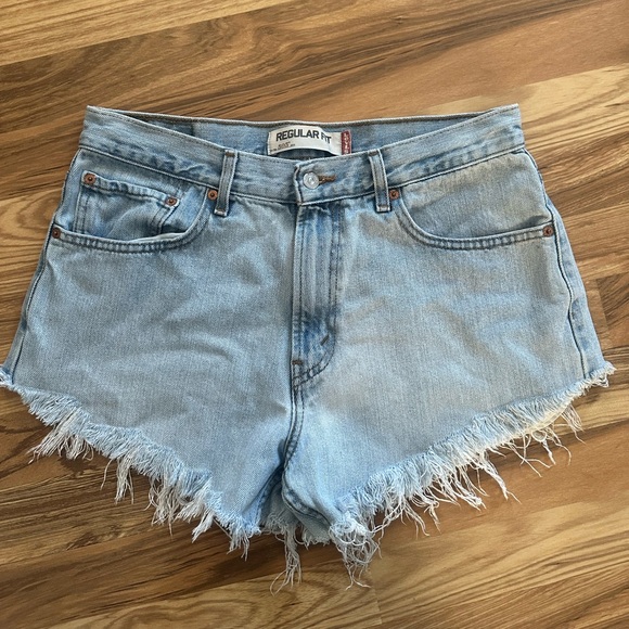 Levi's Pants - Levi’s 501 Regular Fit High Rise Cut Off Jean Shorts Size 30